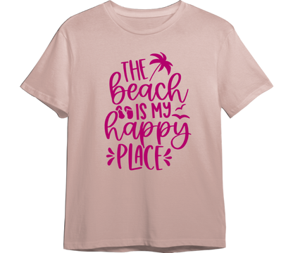 The Beach Is My Happy Place TShirt (Available in 54 Colors!)