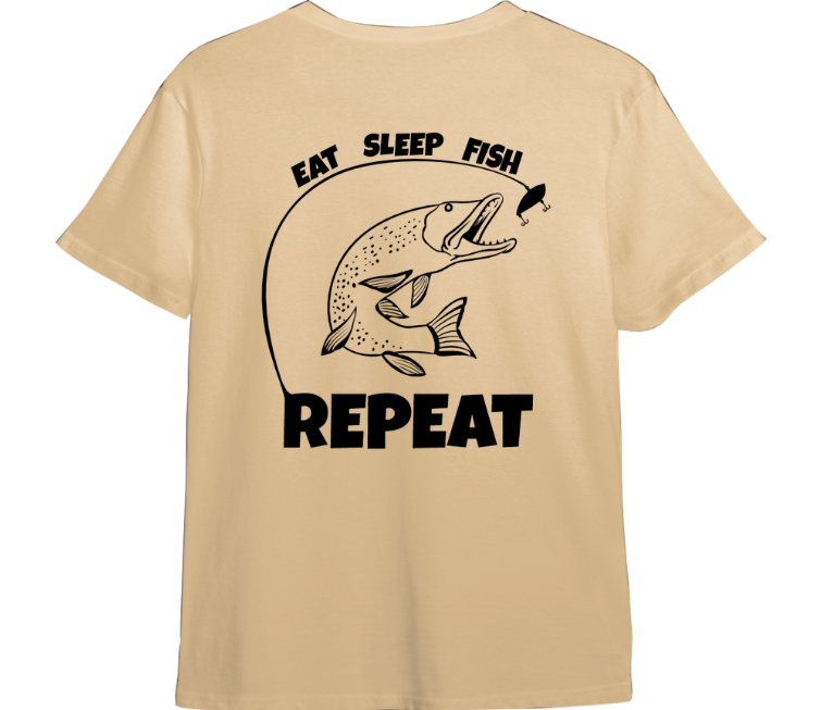 Eat, Sleep, Fish Repeat TShirt