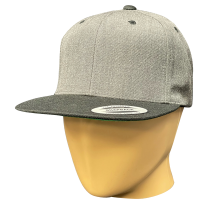 Structured Flat Visor 2-tone Snapback Hat