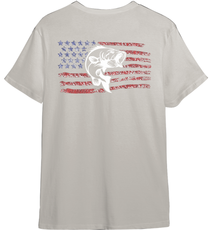 Bass American Flag Shirt (Available in 54 Colors!)