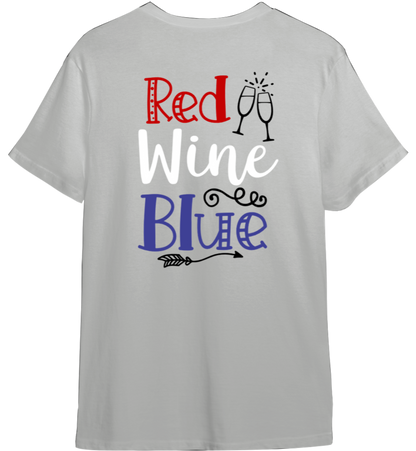 Red Wine & Blue Shirt (Available in 54 Colors)