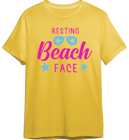 Resting Beach Face Shirt (Available in 54 Colors!)