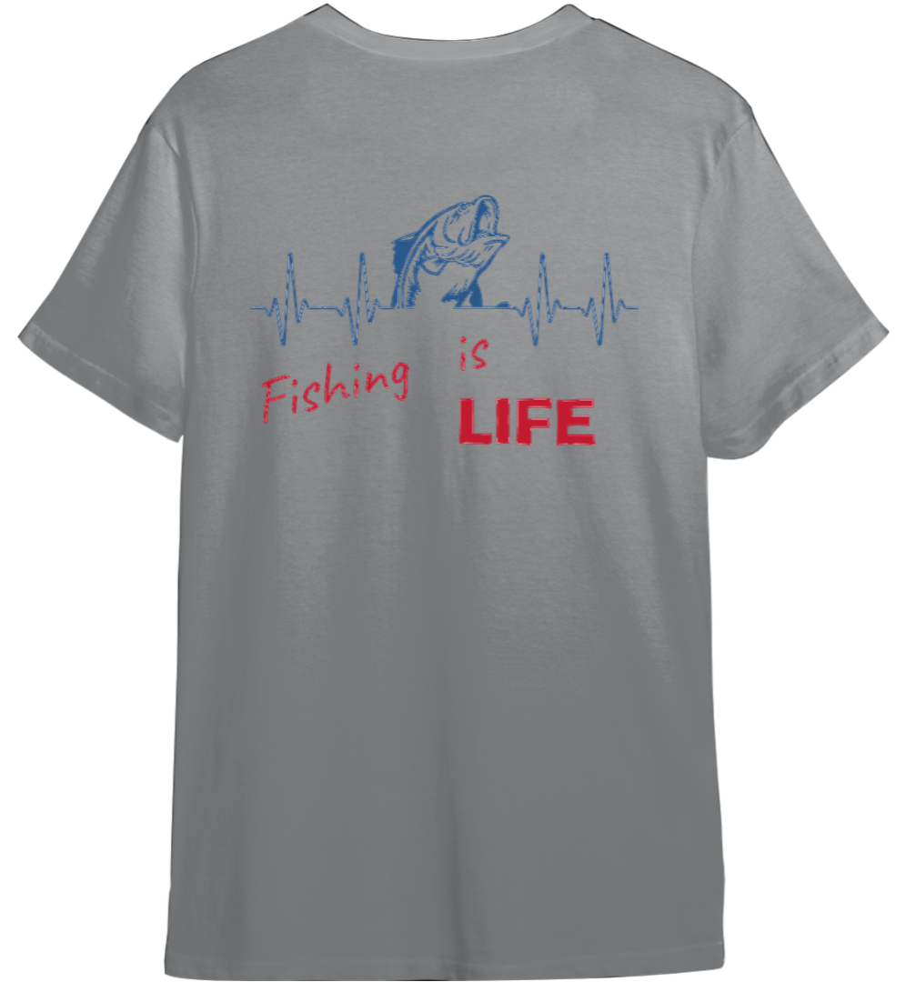 Fishing Is Life Shirt (Available in 54 Colors!)