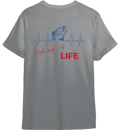 Fishing Is Life Shirt (Available in 54 Colors!)