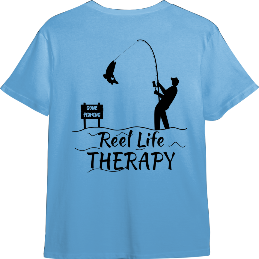 Reel Life Therapy TShirt (Available in 54 Colors)