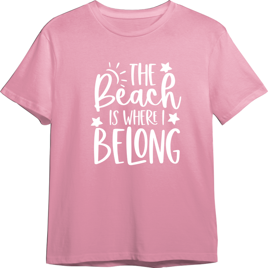 The Beach is Where I Belong TShirt (Available in 54 Colors!)