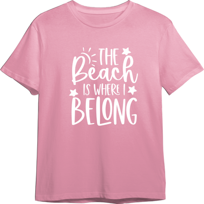 The Beach is Where I Belong TShirt (Available in 54 Colors!)