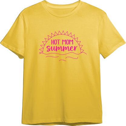 Hot Mom Summer CUSTOMIZABLE TShirt (Available in 54 Colors!)